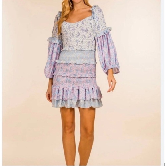 Yvonne & Love Dresses & Skirts - *sold*Yvonne & Love Boho Ruffled Tiered Mini Dress